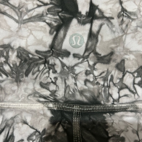 Lululemon Black and Purple Tie Dye Leggings - Picture 2 of 3